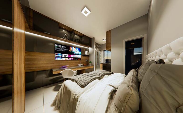 Studio decorado