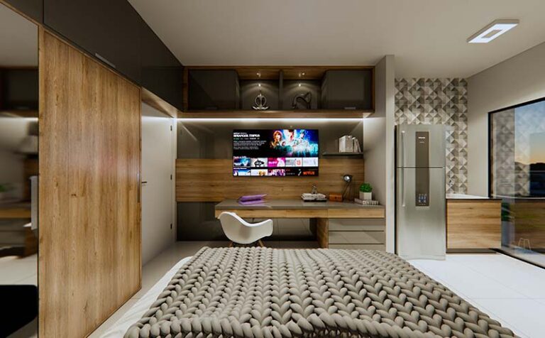 Studio decorado
